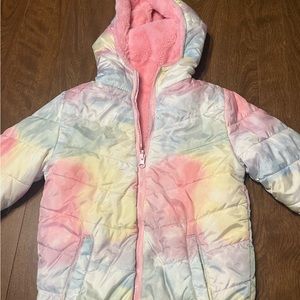 Girls size 8 reversible winter coat